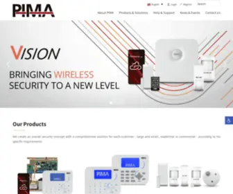 Pima-Alarms.com(Pima Electronic Systems) Screenshot