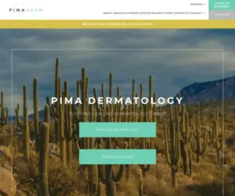 Pimaderm.com(Pima Dermatology) Screenshot