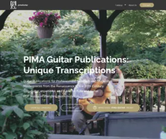 Pimaguitar.com(PIMA Guitar) Screenshot