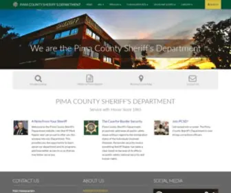 Pimasheriff.org(Pima County Sheriff's Department) Screenshot