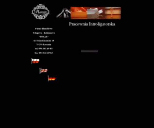 Pimax.com.pl("PIMAX" PRACOWNIA INTROLIGATORSKA) Screenshot