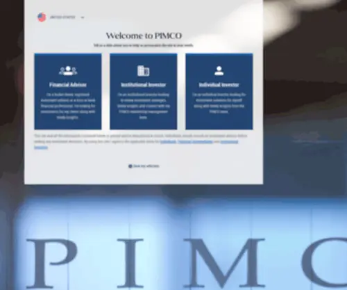 Pimco.com(Investment Management) Screenshot