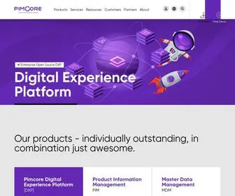 Pimcore.com(The Future of Data & Experience Management) Screenshot