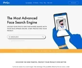 Pimeyes.com(Face Recognition Search Engine and Reverse Image Search) Screenshot