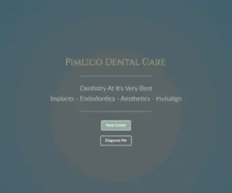 Pimlicodental.com(Dentist Victoria) Screenshot