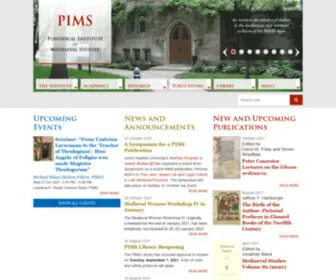 Pims.ca(Pontifical Institute of Mediaeval Studies) Screenshot
