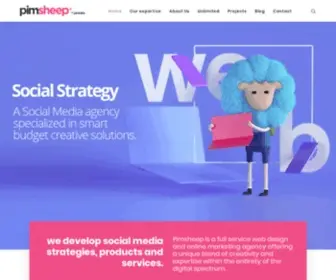 Pimsheep.com(Digital social media creative agency) Screenshot