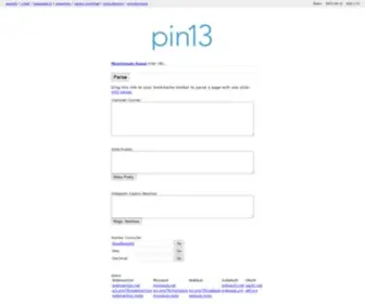 Pin13.net(Pin 13) Screenshot