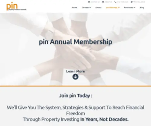 Pinacademy.co.uk(Pin Meeting Membership) Screenshot