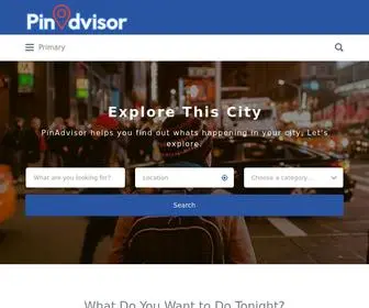 Pinadvisor.com(Taking people to the best places) Screenshot