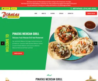 Pinatasmexicangrill.com(Our authentic Mexican heritage) Screenshot