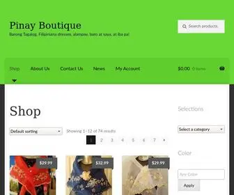 Pinayboutique.com(Barong Tagalog) Screenshot