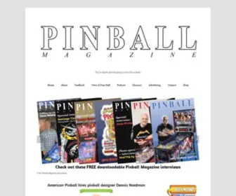 Pinball-Magazine.com(Pinball Magazine) Screenshot