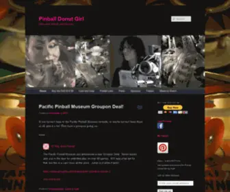 Pinballdonutgirl.com(Films and Pinball (and Donuts)) Screenshot