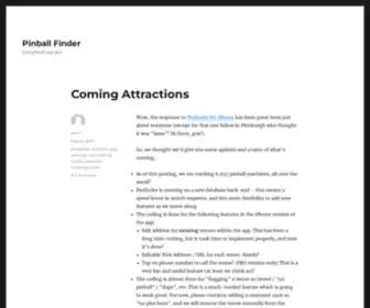 Pinballfinder.org(Pinballfinder) Screenshot