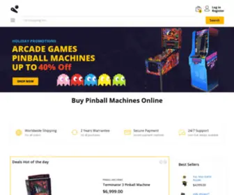 Pinballsmachines.com(Buy Pinball Machines Online) Screenshot