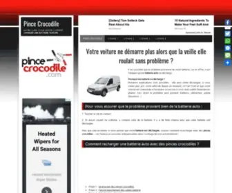 Pince-Crocodile.com(Pince Crocodile : Démarrer une voiture aux pinces croco 30sec) Screenshot