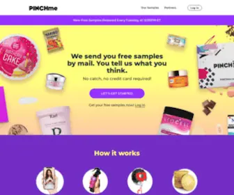 Pinchme.com(Try products from the worlds leading brands for free) Screenshot