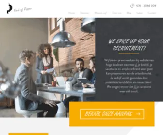 Pinchofpepper.nl(Werken-bij website en een sterk employerbrand) Screenshot