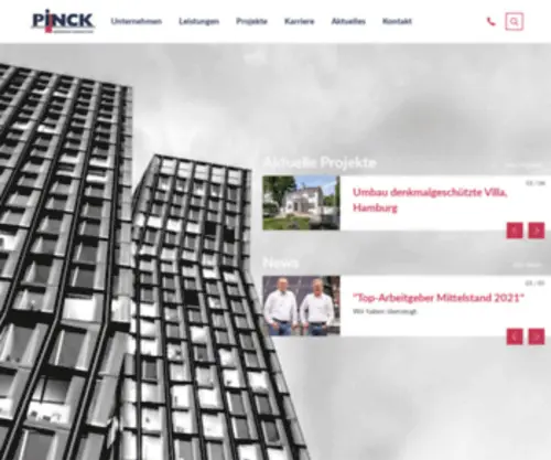 Pinck.de(Home // Pinck Ingenieure) Screenshot