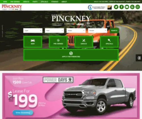 Pinckneychrysler.com Screenshot