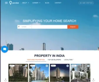 Pinclick.com(Real Estate Company in India) Screenshot