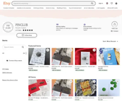 Pinclub.co.uk(Pinclub) Screenshot