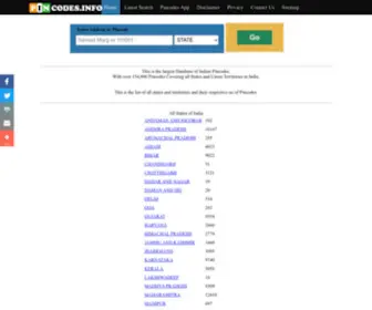 Pincodes.info(Search all pincodes and Address of India) Screenshot