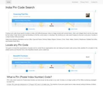 Pincodesearch.website(Pin Code Search) Screenshot