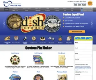 Pincrafters.com(Custom Pins) Screenshot