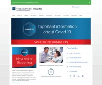 Pindaraprivate.com.au(Pindara Private Hospital) Screenshot