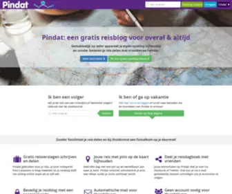 Pindat.com(Gratis reisverslagen schrijven en delen met een gratis reisblog op pindat) Screenshot