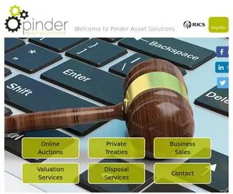 Pinderassetsolutions.com(Pinder Asset Solutions Limited) Screenshot