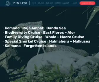 Pindito.com(Diving Adventures in Indonesia) Screenshot