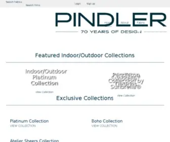 Pindler.com(Fabric design and development for interior designers) Screenshot