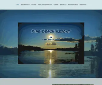 Pine-Beach.com(Family resort in Minnesota) Screenshot