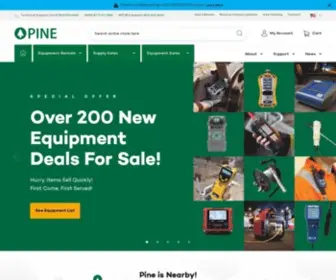 Pine-Environmental.com(Environment Equipment Rental and Sales) Screenshot