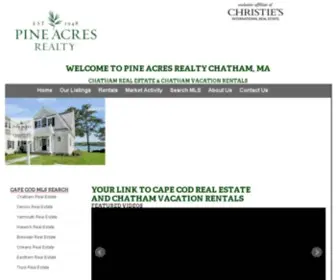 Pineacresrealty.com(Chatham Rentals) Screenshot