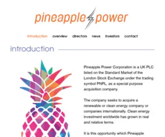 Pineapple-Powercorp.com(Pineapple Powercorp) Screenshot