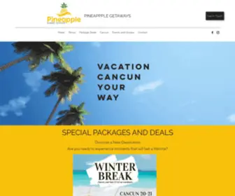 Pineapplegetaway.com(Pineappple Getaways) Screenshot