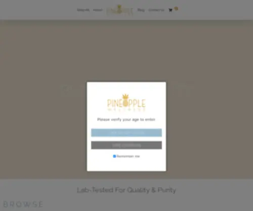 Pineapplewellness.com(Best Quality Lab Tested CBD Products) Screenshot