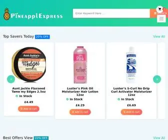 Pineapplexpress.co.uk(Number one stop for Carribean Groceries online) Screenshot