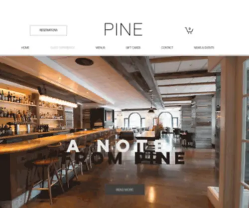 Pineathanoverinn.com(PINE Restaurant) Screenshot