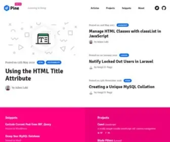 Pineco.de(A Web Development Blog) Screenshot