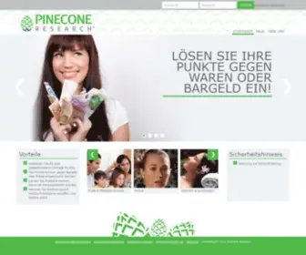 Pineconeresearch.de(STARTSEITE) Screenshot
