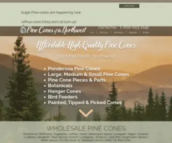 Pineconesofthenorthwest.com(Affordable Quality Pine Cones for Sale) Screenshot