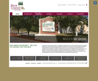 Pinecreektyler.com(Pine Creek Townhomes for Rent in Tyler) Screenshot