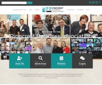 Pinecrestbusiness.com(Pinecrest Business Association) Screenshot