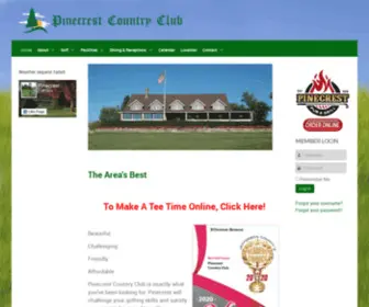 Pinecrestcc.com(Pinecrest Country Club) Screenshot