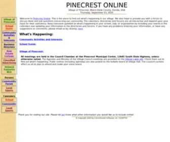 Pinecrest.com(Pinecrest Online) Screenshot